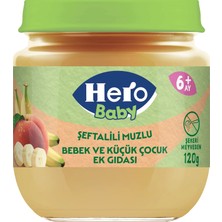 Hero Baby Şeftalili Muzlu Kavanoz Mama 120 gr
