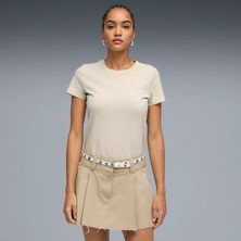 Puma Kadın Bej Puma Ess Elevated Tee Tk W Bej Kadın T-Shirt