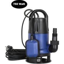 Moonshop 750 Watt Metal Bıçak Bakır Sargı Kirli Su Dalgıç Pompası Yüksek Permormance