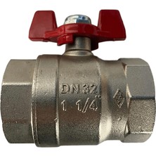 Pakkens 1 1/4" Kelebek Volanlı Küresel Vana Dişi / Dişi