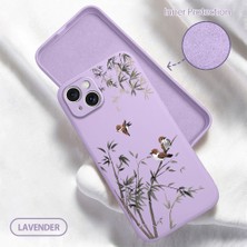 HONTINGA iPhone 15 Plus ile Uyumlu Kılıfı Içi Kadifeli Düşüme Önleyici Basitlik Anti Düşme Kamera Korumali Küçük Kuş Desen Telefon Kılıfı Kadın ve Erkek Için Uygundur K6-0207