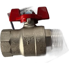 Pakkens 1" Kelebek Volanlı Küresel Vana Dişi / Diş