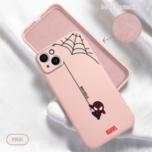 HONTINGA iPhone 14 Plus ile Uyumlu Kılıfı Içi Kadifeli Düşüme Önleyici Basitlik Anti Düşme Kamera Korumali Spider Man Desen Telefon Kılıfı Kadın ve Erkek Için Uygundur K6-0208