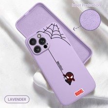 HONTINGA iPhone 16 Pro Max ile Uyumlu Kılıfı Içi Kadifeli Düşüme Önleyici Basitlik Anti Düşme Kamera Korumali Spider Man Desen Telefon Kılıfı Kadın ve Erkek Için Uygundur K6-0208