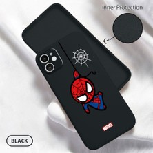 HONTINGA iPhone 11 ile Uyumlu Kılıfı Içi Kadifeli Düşüme Önleyici Basitlik Anti Düşme Kamera Korumali Spider Desen Telefon Kılıfı Kadın ve Erkek Için Uygundur K6-0209