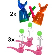 Feyza Design Üfleme Motor Beceri Seti 3’lü ve Sulu Kanarya ile Eğlence