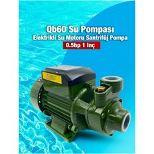 Moonshop Qb-60 Yüksek Performans Yarım Parmak Su Motoru Su Pompası Dinamo 24 Ay Garantili