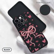 HONTINGA iPhone 14 Pro ile Uyumlu Kılıfı Içi Kadifeli Düşüme Önleyici Basitlik Anti Düşme Kamera Korumali Fiyonk Desen Telefon Kılıfı Kadın ve Erkek Için Uygundur K6-0210