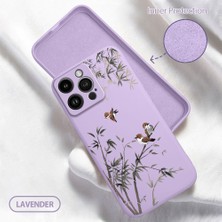 HONTINGA iPhone 14 Pro Max ile Uyumlu Kılıfı Içi Kadifeli Düşüme Önleyici Basitlik Anti Düşme Kamera Korumali Küçük Kuş Desen Telefon Kılıfı Kadın ve Erkek Için Uygundur K6-0207