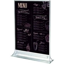 Snapper Upright A6 Masaüstü Şeffaf Föylük Broşürlük Fiyatlık 25LI Paket