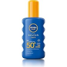 SHC4200 Sun SPF50 Yüksek Güneş Koruyucu Nemlendirici Vücut Spreyi 200ML, Uva Uvb Koruması, Suya Dayanıkl