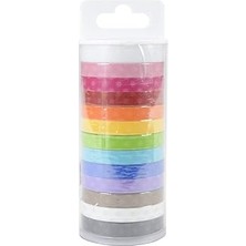 SHC4200 Doodlebug 4802 Monokromatik Washi Bant (12 Paket), 8 mm x 12 Yd