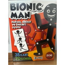 Feyza Design Çöp Adam Biyonik Man Hafıza Dikkat Becerisi Oyunu (Kutu Oyunları)