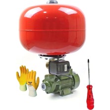 Moonshop QB60 0.50 Hp 24 Lt Tank Santrifüj Otomatik Hidrofor Pompa Paket Hidrofor 2 Kat 2 Daire