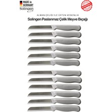 Solingen Profesyonel Gri Meyve Bıçağı Ultra Keskin Paslanmaz Çelik Mutfak Bıçağı- 12'li Set
