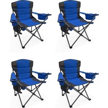 Kılıçaslan Camp Madfox 4’lü Echo Katlanır Kamp Sandalyesi Mavi
