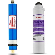 Sulax Su Arıtma Filtre Seti 2'li Set Membran ve Mineral Filtre