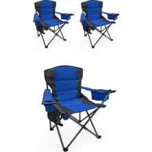 Kılıçaslan Camp Madfox 3'lü Echo Katlanır Kamp Sandalyesi Mavi