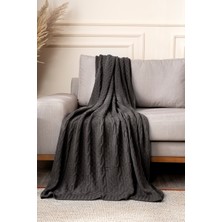 Koza Home Mendi Gri Akrilik Throw Tv Battaniyesi 130X170 2533
