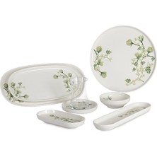 İpek Ipek 29 Parça Freesia Kahvaltı Takımı Yeşil Çiçek AD1378