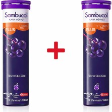 Sambucol Kara Mürver Plus C Vitamini ve Çinko Içeren 10 Efervesan Tablet 2 Adet