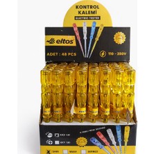 Eltos Düz Uçlu Kontrol Kalemi Elektrik Test Kalemi 110-250V