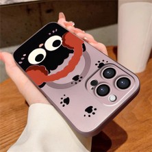 Ucuc iPhone 16 Pro Uyumlu Metalik Dokulu Kamera Koruma Anti-Darbe Manyetik Silikon Kılıf