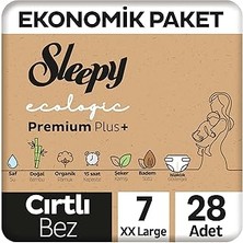 SHC4200 Sleepy Ecologic Ekonomik Paket Bebek Bezi 7 Numara Xxlarge 28 Adet