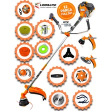 Cros Lombard Italy Averno 512X Yan Tipi Benzinli Ot Çalı Çim Biçme Tırpanı+ 12 Parça Arazi Setli