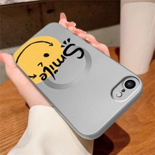 Ucuc iPhone 7/8/se 2020 2022 Uyumlu Metalik Dokulu Kamera Koruma Anti-Darbe Manyetik Silikon Kılıf