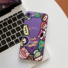 Ucuc iPhone 7/8/se 2020 2022 Uyumlu Metalik Dokulu Kamera Koruma Anti-Darbe Manyetik Silikon Kılıf