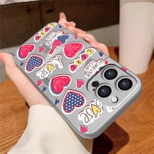 Ucuc iPhone 15 Pro Uyumlu Metalik Dokulu Kamera Koruma Anti-Darbe Manyetik Silikon Kılıf