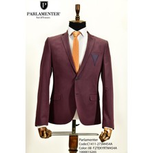 Parlamenter Fabio Cassel Slim Fit Erkek Tek Ceket