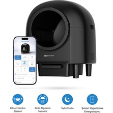 Şımart Akıllı Kedi Tuvaleti 80LT, Otomatik Temizleme ve Wi-Fi Kontrollü