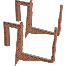 Binbirreyon 4 Adet Balkon Demiri Saksı Askısı Saksılık Plastik Saksı Askısı 12,5cm AH077