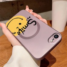 Ucuc iPhone 7/8/se 2020 2022 Uyumlu Metalik Dokulu Kamera Koruma Anti-Darbe Manyetik Silikon Kılıf