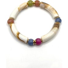 Nish&Chic Renkli Boncuklu El Yapımı Bileklik