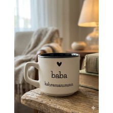 Palto Tasarım Baba Kahramanımsın Beyaz Venüs Kupa -Hediyelik Kupa Fincan Mug