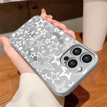 Ucuc iPhone 14 Pro Uyumlu Metalik Dokulu Kamera Koruma Anti-Darbe Manyetik Silikon Kılıf