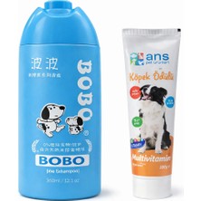 Bobo Kıvırcık Tüylü Köpekler Için Şampuan 400 ml + Ans Köpekler Için Multivitamin 100 gr
