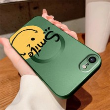 Ucuc iPhone 7/8/se 2020 2022 Uyumlu Metalik Dokulu Kamera Koruma Anti-Darbe Manyetik Silikon Kılıf