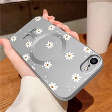 Ucuc iPhone 7/8/se 2020 2022 Uyumlu Metalik Dokulu Kamera Koruma Anti-Darbe Manyetik Silikon Kılıf