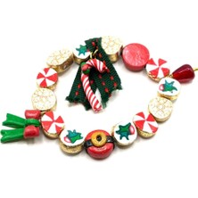 Nish&Chic Şeker Charmlı Millefiori Yılbaşı Bileklik