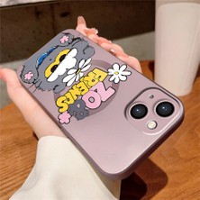 Ucuc iPhone 15 Plus Uyumlu Metalik Dokulu Kamera Koruma Anti-Darbe Manyetik Silikon Kılıf
