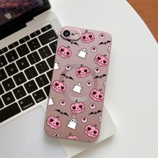 Ucuc iPhone 7/8/se 2020 2022 Uyumlu Metalik Dokulu Kamera Koruma Anti-Darbe Manyetik Silikon Kılıf