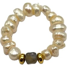 Nish&Chic Incili Esnek Yüzük