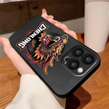 Ucuc iPhone 14 Pro Uyumlu Metalik Dokulu Kamera Koruma Anti-Darbe Manyetik Silikon Kılıf