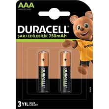 İntora 1.2V 750 Mah Aaa Şarjlı Kalem Pil 2li