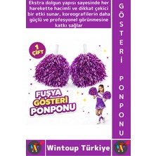 Wintoup #ponpon Hafif Esnek Okul Yıl Sonu Gösteri Etkinlik Tören Spor Dans Şık Ekstra Dolgun Ponpon 1 Çift
