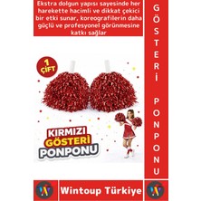 Wintoup #ponpon Hafif Esnek Okul Yıl Sonu Gösteri Etkinlik Tören Spor Dans Şık Ekstra Dolgun Ponpon 1 Çift